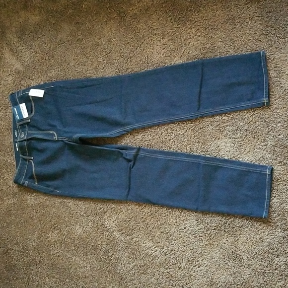 Old Navy Denim - NEW Old Navy Dark Blue High Rise Straight Jeans 10